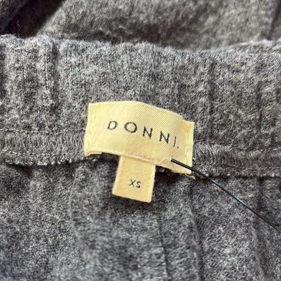 DONNI. Sweater Grey Wide Leg Drawstring Pants sz XS - Picture 3 of 8